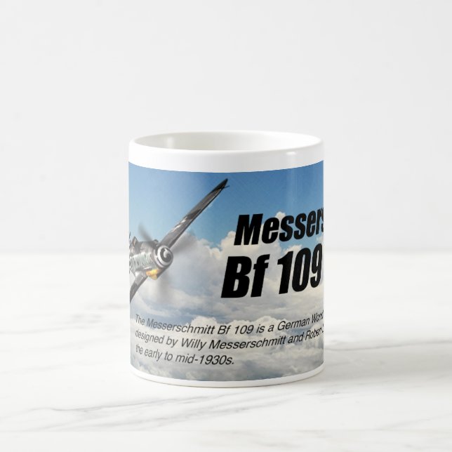 Aviation Art mug "Messerschmitt Bf 109" Kaffeetasse (Mittel)