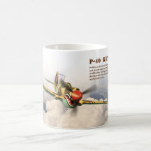 Aviation Art Mug "P-40  Kittyhawk"