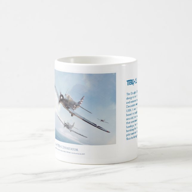 Aviation art mug "TBD-1 Devastator" Kaffeetasse (Mittel)