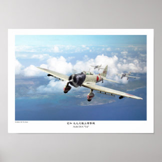 Aviation Art Poster "Aichi D3A "Val"