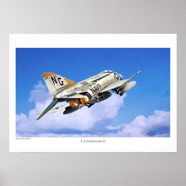 Aviation Art Poster "F-4 Phantom II" (Vorne)