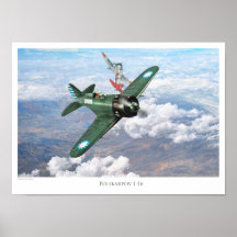 Aviation Art Poster "Polikarpov I-16"