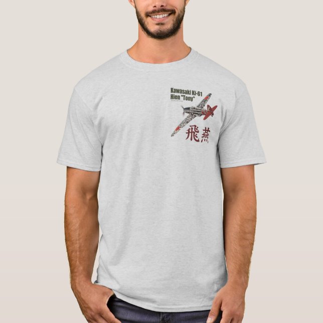 Aviation Art T-shirt “Kawasaki Ki-61 Tony" (Vorderseite)