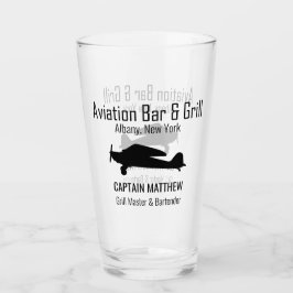 Aviation Bar & Grill Bierbrillen Glas