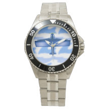 Aviation Blue Flugzeug eWatch