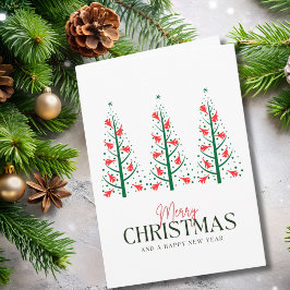 Aviation Jet Fighter Christmas Tree & Photo Funny Karte