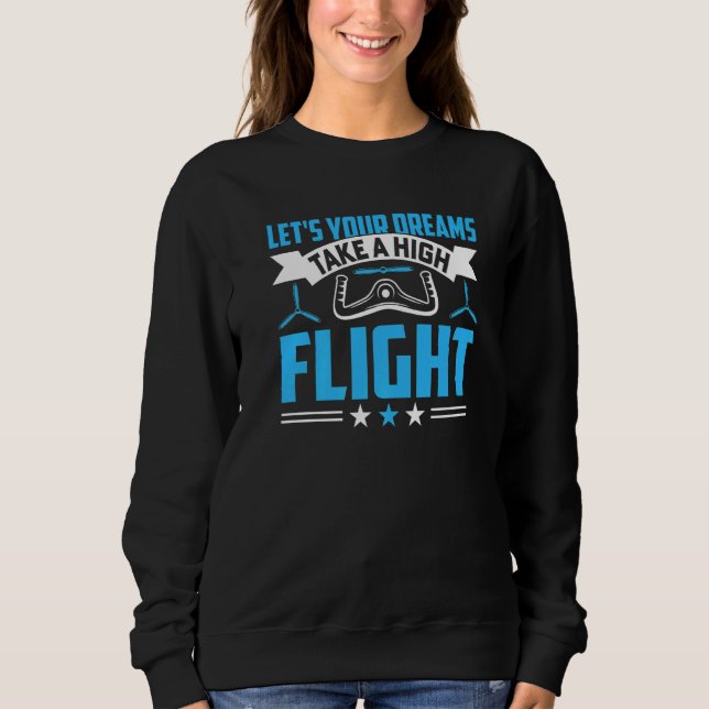 Aviator Aircraft Grapic Saying For  Airline Pilot Sweatshirt (Vorderseite)