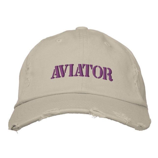 Aviator Bestickte Kappe (Vorderseite)