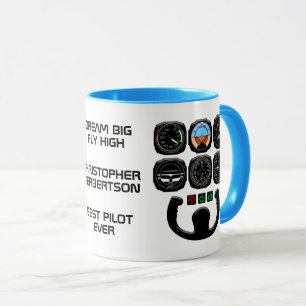 Aviator einzigartig und lustig tasse