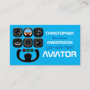 Aviator einzigartig und lustig visitenkarte