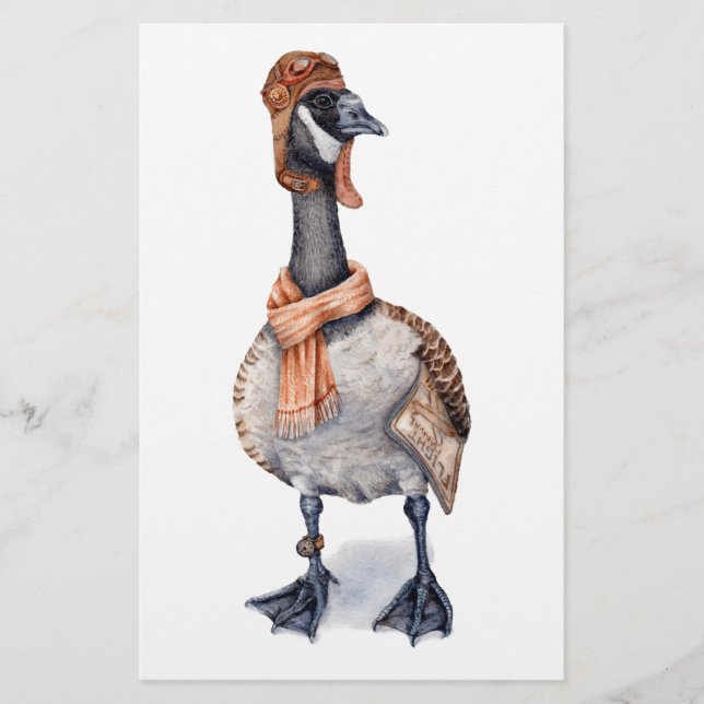 Aviator Goose Briefpapier (Vorderseite)
