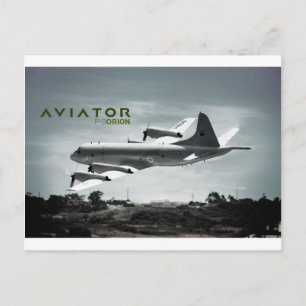 Aviator P3 Orion-Flugzeug Postkarte