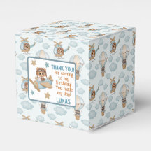 Aviator Party Pilot Bear Birthday Blue Danke F