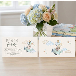 Aviator-Teddy-Bär-Bücher-für-Baby-Beilagekarte Begleitkarte