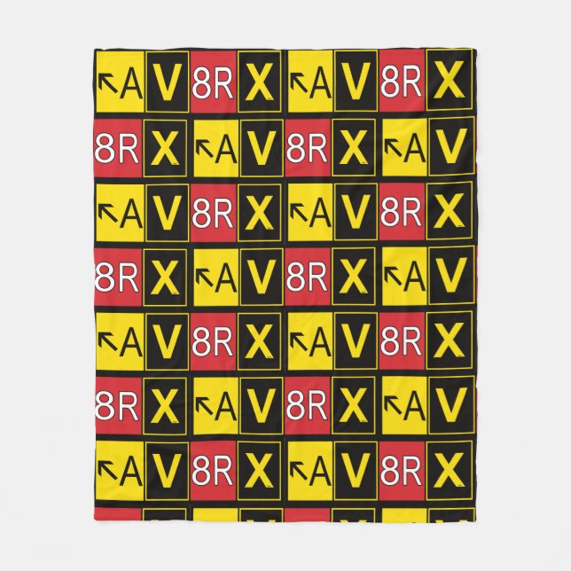 Aviatrix - AV8RX - Fleecedecke (Vorderseite)