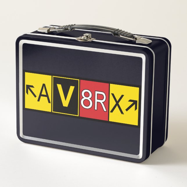 Aviatrix - AV8RX - Metall Brotdose (Vorderseite)