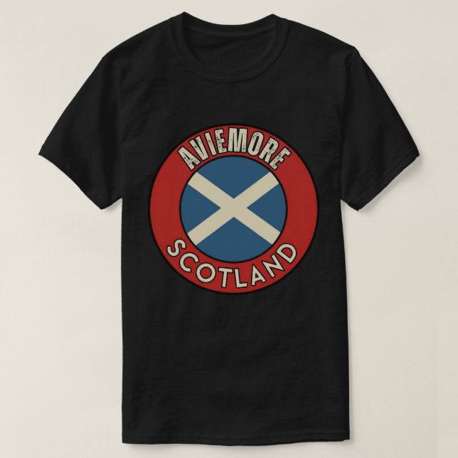 Aviemore, Schottland T-Shirt (Design vorne)