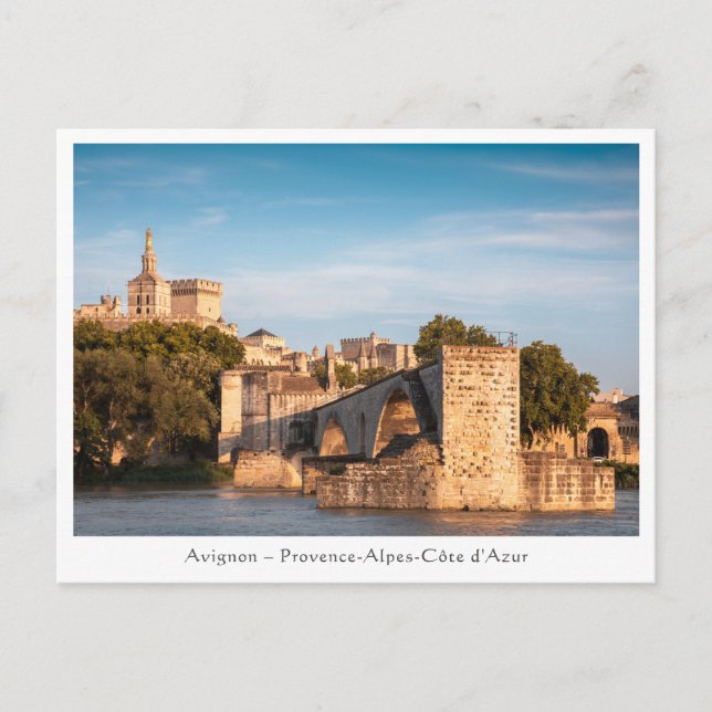 Avignon Bridge Frankreich Postkarte (Vorderseite)