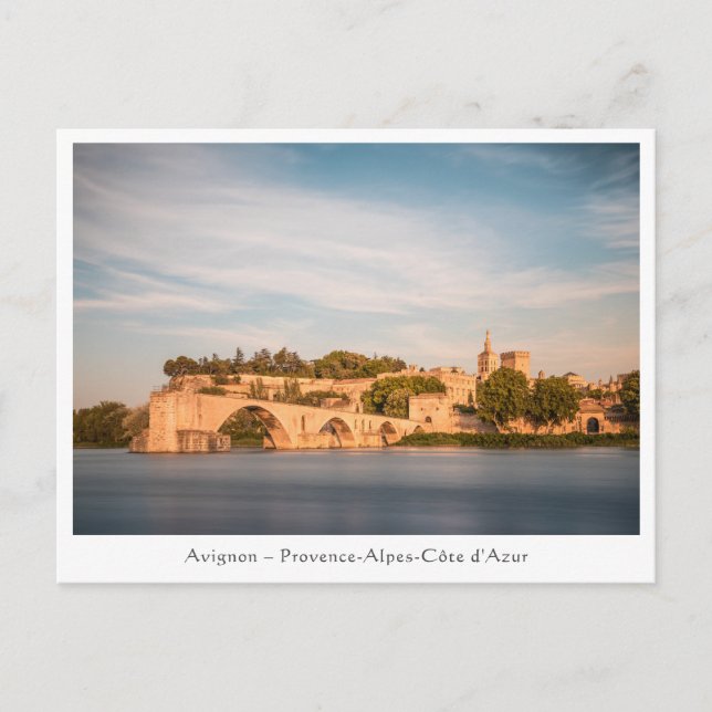 Avignon Bridge Frankreich Postkarte (Vorderseite)