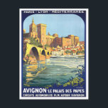 Avignon France Vintage Reise Postkarte<br><div class="desc">Avignon France Vintage Reise Postcard</div>