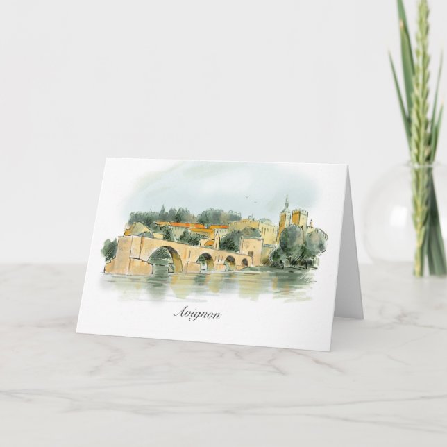 Avignon-Grußkarte Karte (Vorderseite)