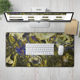 Avignon Olive Green Abstrakt Schreibtischunterlage