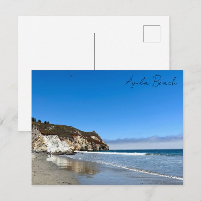 Avila Beach California Ocean Cliffs Fotografie Postkarte (Vorne/Hinten)