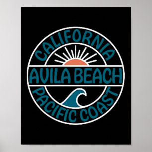 Avila Beach California, vorne und hinten Poster