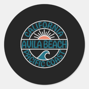 Avila Beach California, vorne und hinten Runder Aufkleber