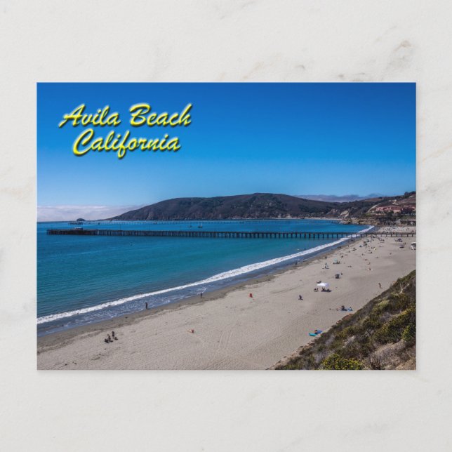 Avila Beach, kalifornische Postkarte (Vorderseite)