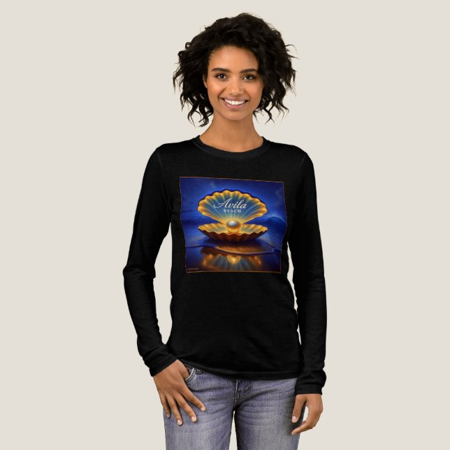AVILA BEACH PEARL LANGE SCHLAFE. Tri-Blend SHIRT (Volle Vorderseite)