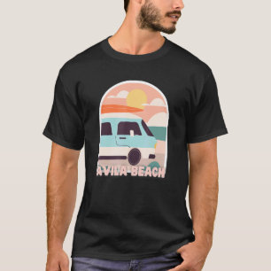 Avila Beach Retro Pastellfarben Sun & Surfing Van T-Shirt