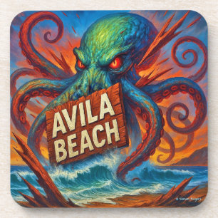 Avila Beach Untersetzer. 6/Packung. Getränkeuntersetzer