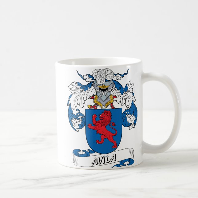 Avila-Familienwappen Kaffeetasse (Rechts)