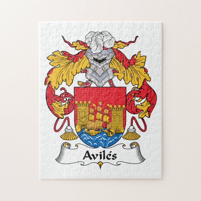 Aviles-Familienwappen (Vertikal)
