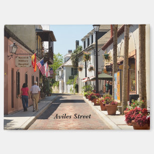 Aviles Street St. Augustine, Florida Magnet
