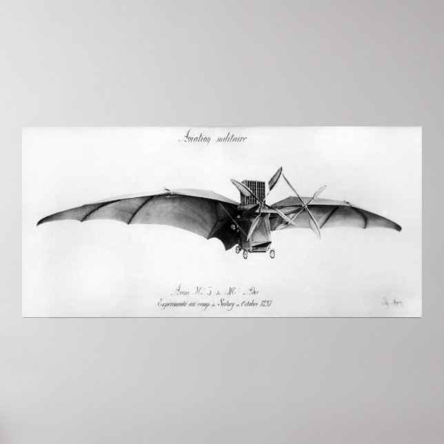 Avion III, "The Bat" Poster (Vorne)