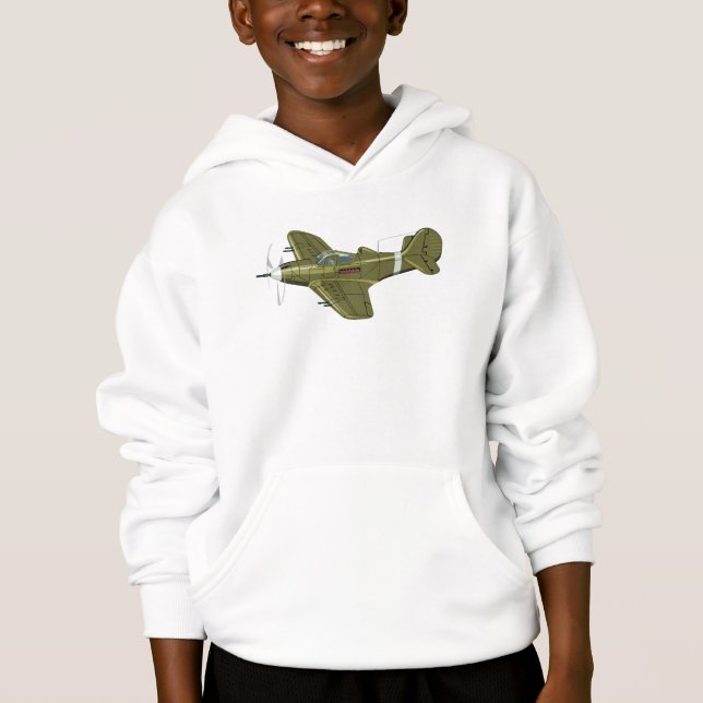 Avion rétro de dessin (Devant)