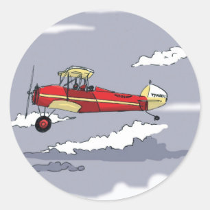 Avion Runder Aufkleber