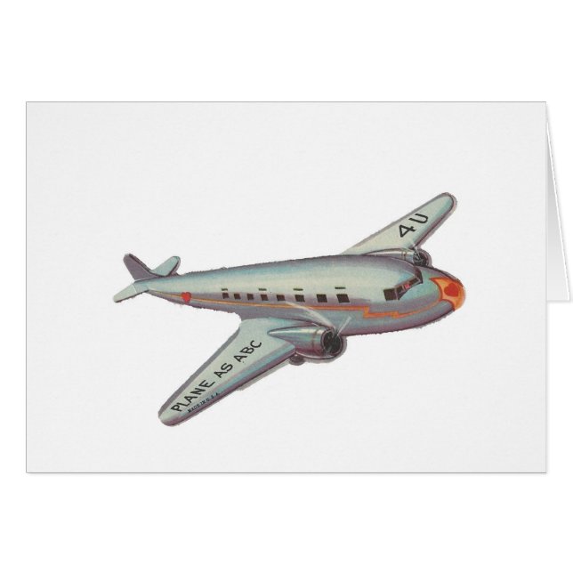 Avion vintage Valentine (Devant horizontal)