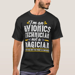 Avioniktechniker Funny Magician Aircraft Mechan T-Shirt