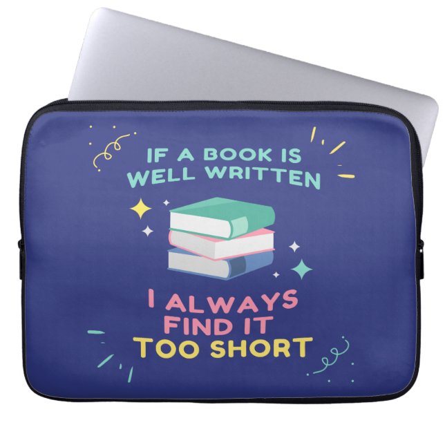 Avior Reader I - Jane Austen Zitat Laptopschutzhülle (Vorderseite)