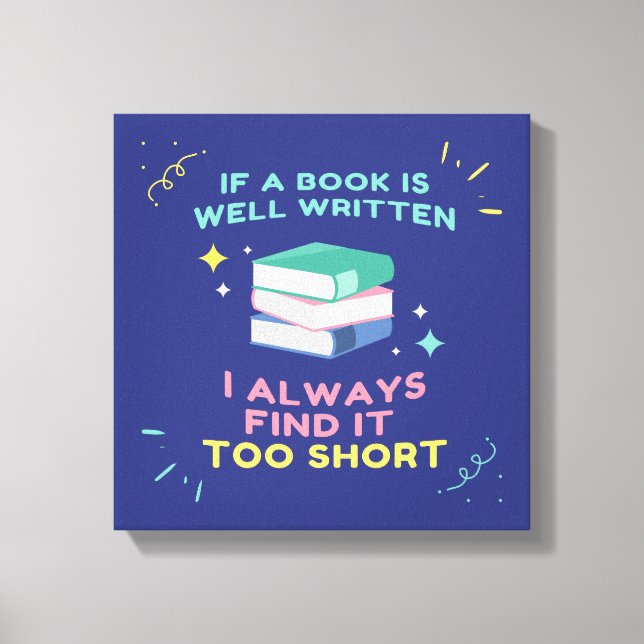 Avior Reader I - Jane Austen Zitat Leinwanddruck (Vorderseite)