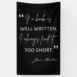 Avior Reader II - Jane Austen Zitat Banner