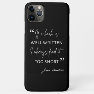 Avior Reader II - Jane Austen Zitat Case-Mate iPhone Hülle