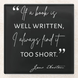 Avior Reader II - Jane Austen Zitat Glasuntersetzer