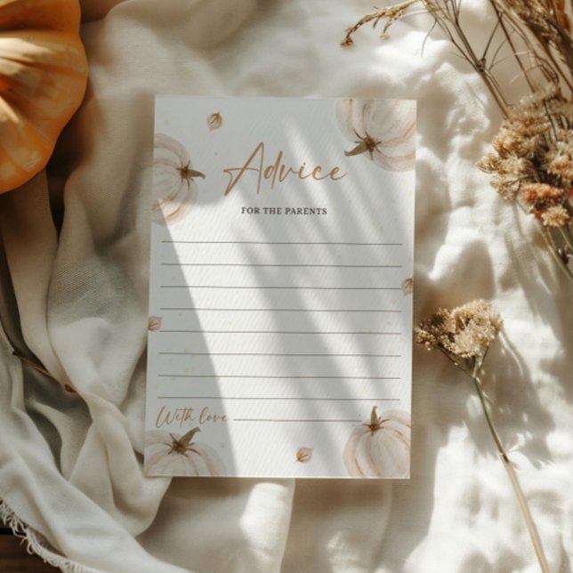 Avis Baby shower D'Automne Pour La Carte Parents (Créateur téléchargé)