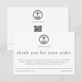 Avis Merci Commande Emballage Entreprise Logo