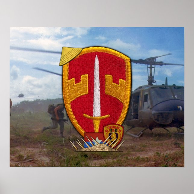 Avis militaires Affiche du patch de guerre du Viet (Devant)