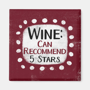 Avis sur le vin 5 étoiles Refrigerator Magnet